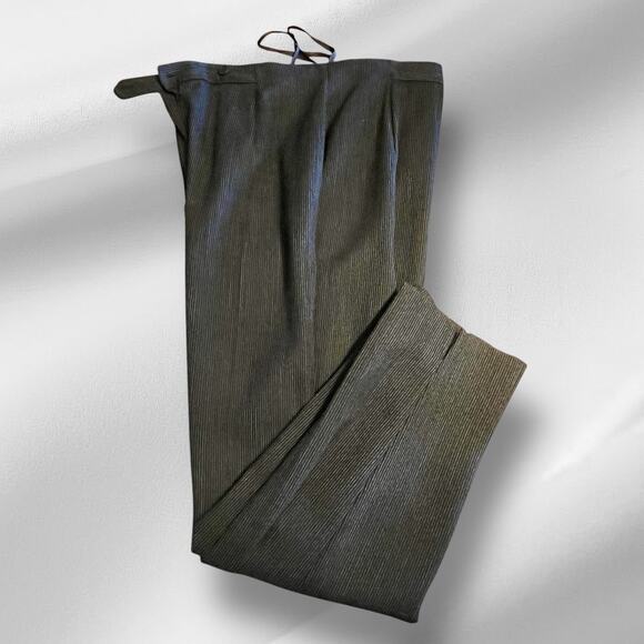 Valerie Stevens Doubler Breasted Pure Wool Pant Suit Women's Sz 12 Two-Piece Blk - Picture 3 of 16